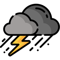 pluie avec orage
