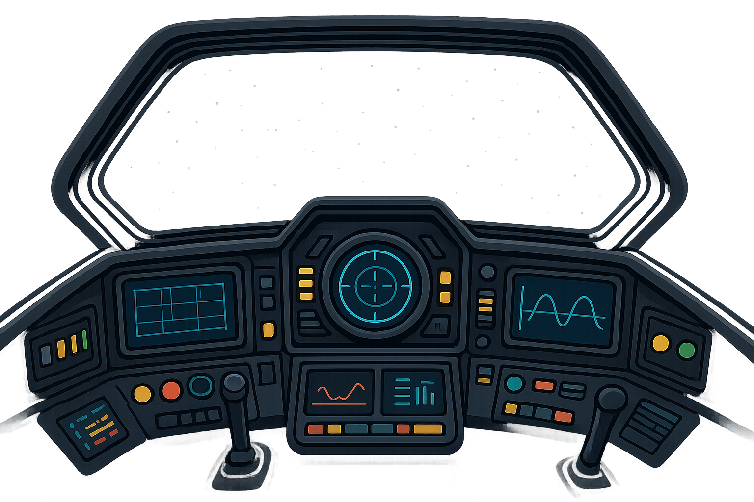Spaceship cockpit